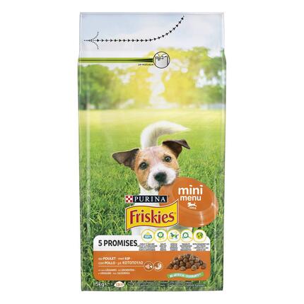 FRISKIES Cane Crocchette Mini Menu con Pollo e Verdure