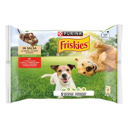 FRISKIES Cane Bocconi in salsa con Manzo e Patate