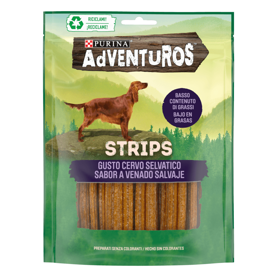 AdVENTuROS Cane Snack Strips al gusto Cervo