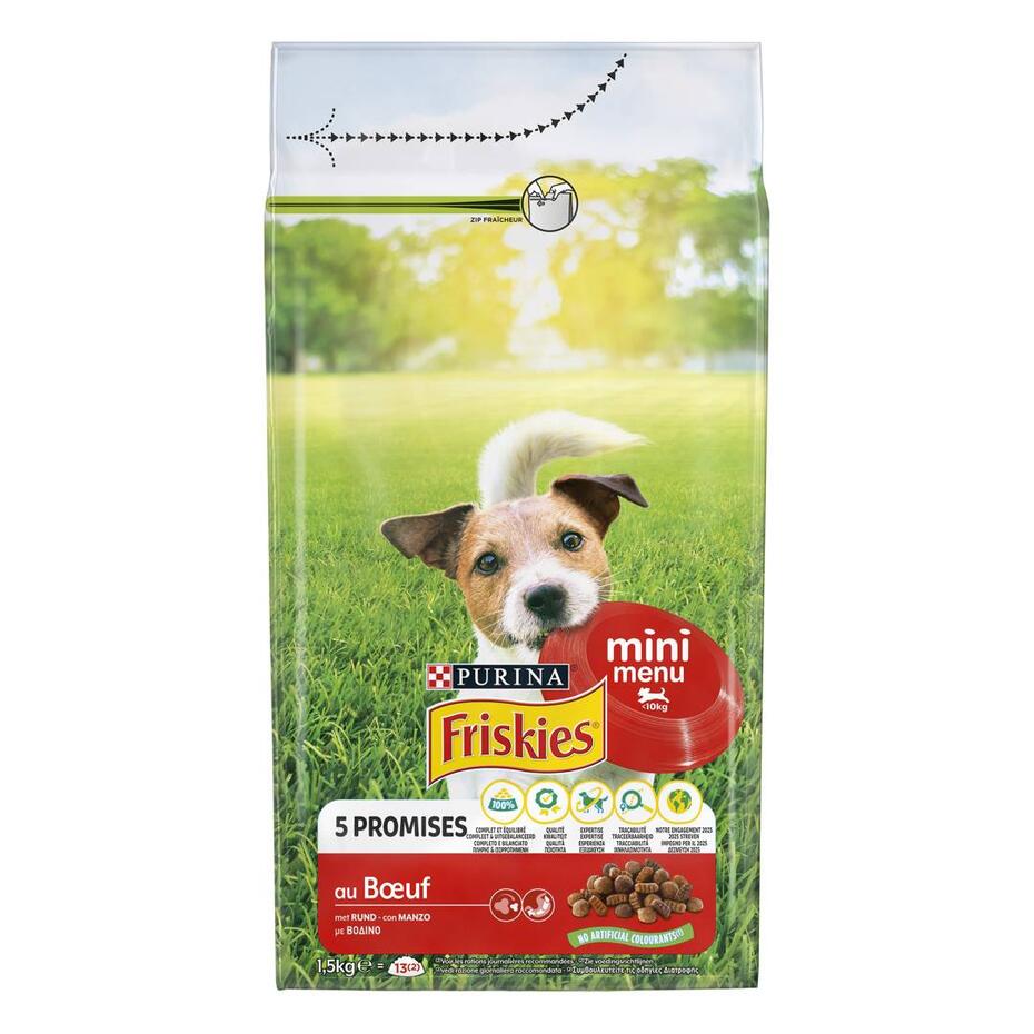 FRISKIES Cane Crocchette Mini Menu con Manzo