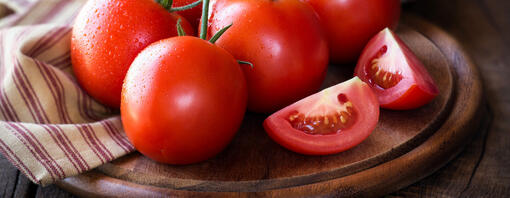 Tomatoes on the table