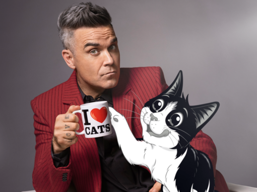 Felix e Robbie con la tazza di caffè